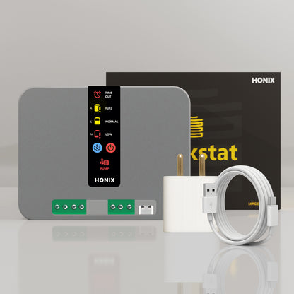 HONIX Fully Automatic Water Level Controller for Overhead Tank with Timer protection | 3 Sensors | 3 Modes | USB-C Powered | Tankstat STC