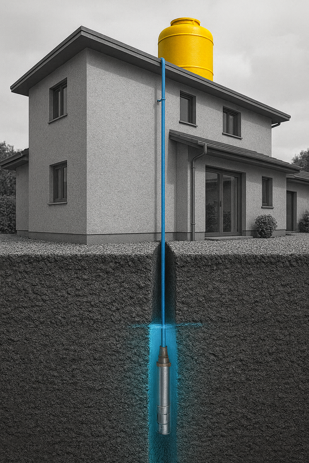 Borewell / 24x7 Available